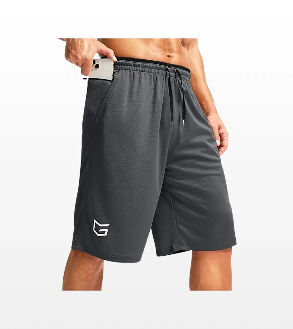 pantaloneta Shorts GymMove Hombre – Gris Bruma