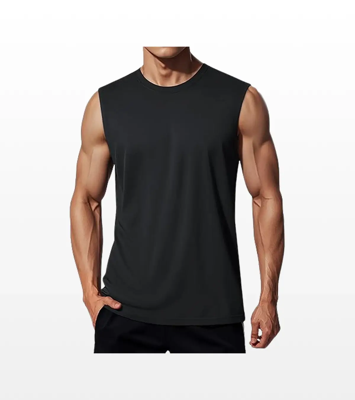 tank_negra Tank ProDry Sin Mangas – Negro Carbón